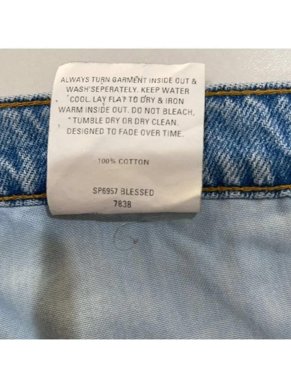 Nobody‎ Denim X Revolve Boho Distressed Denim Cut Off Shorts SZ 32 Blessed